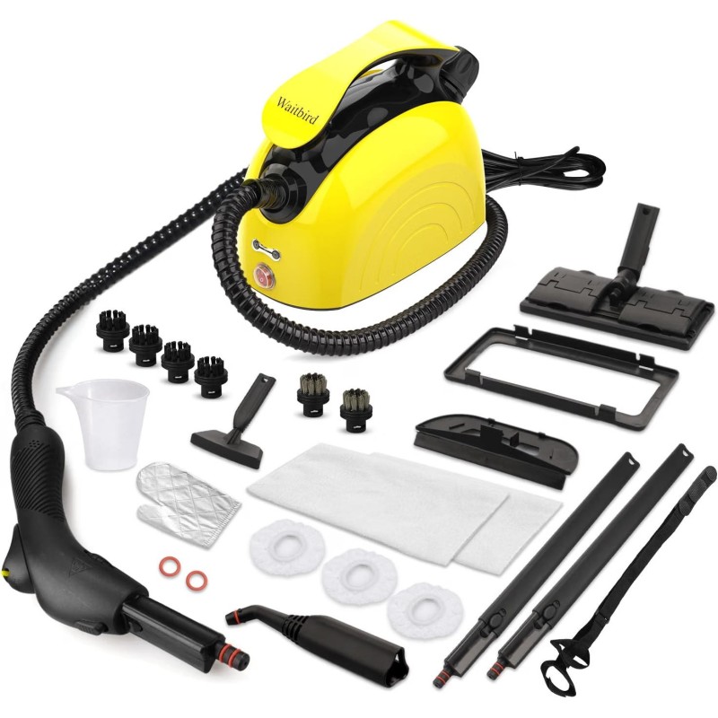 Waitbird Limpiador de vapor multiusos para todos los accesorios de 21 piezas