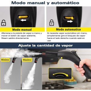 Waitbird Limpiador de vapor multiusos para todos los accesorios de 21 piezas