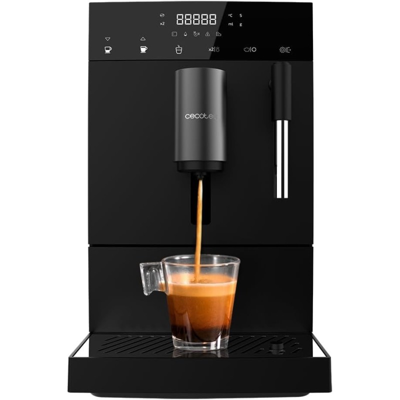 Cecotec Cafetera Súperautomática Compacta Cumbia Cremmaet Compact Steam. 1350W, 19 Bares