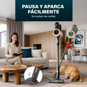 Princess Aspirador de Escoba - 27 kPa - 45 min - 2 en 1 - Motor BLDC