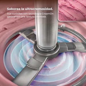 Cecotec Heladera Multifunción Capacidad 2,1L, 3 Tarrinas, Gelatec 2100. 500W