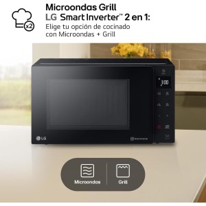 LG MH6535GIS - Microondas con Grill NeoChef, Capacidad 25 L, 1000 W