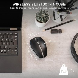 CHERRY GENTIX BT, Ratón Inalámbrico Bluetooth, Función Multidispositivo para hasta 3 Dispositivos CHERRY GENTIX BT, Ratón Inalámbrico Bluetooth, Función Multidispositivo para hasta 3 Dispositivos