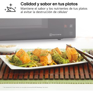 LG MH6535GIS - Microondas con Grill NeoChef, Capacidad 25 L, 1000 W