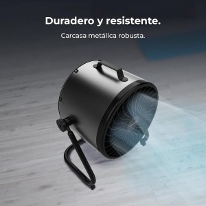 Cecotec Ventilador de Suelo Industrial Proindustry Flowcannon. 140W, Carcasa Metálica, 3 Velocidades