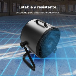 Cecotec Ventilador de Suelo Industrial Proindustry Flowcannon. 140W, Carcasa Metálica, 3 Velocidades