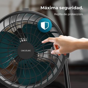 Cecotec Ventilador de Suelo Industrial Proindustry Flowcannon. 140W, Carcasa Metálica, 3 Velocidades