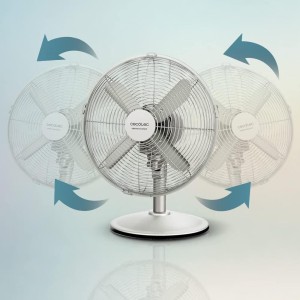 Cecotec Ventilador de Sobremesa EnergySilence 610 SteelDesk. 40 W