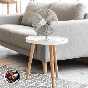 Cecotec Ventilador de Sobremesa EnergySilence 610 SteelDesk. 40 W
