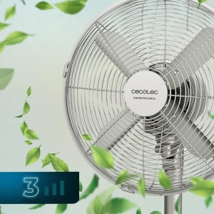 Cecotec Ventilador de Sobremesa EnergySilence 610 SteelDesk. 40 W