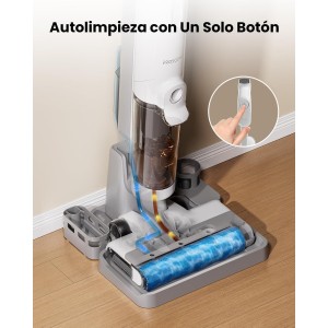 Proscenic F10 Ultra+ Aspiradora Escoba sin Cable en Seco y Húmedo, 60 Min de autonomía
