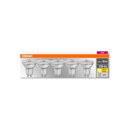 OSRAM reflectora LED GU10 2,6W 2.700K 230lm 36°, 5 Und