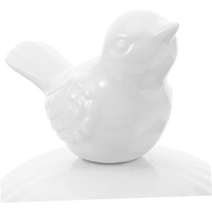 Joyero Cerámica blanca Con Pájaro