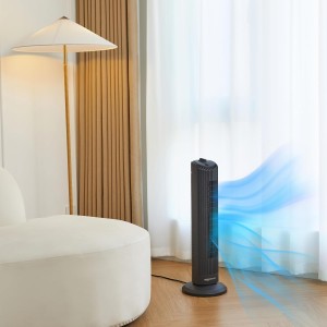 Amazon Basics Ventilador de Torre Oscilante de 71 cm con Ángulo de 60 Grados