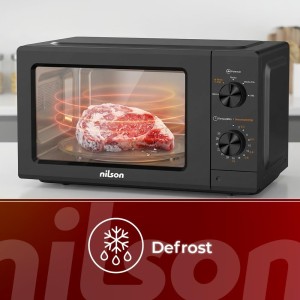 Nilson Microondas 19L Libre Instalación, Negro NMW2701N. 700W