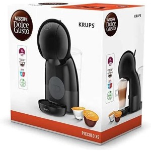 KRUPS Dolce Gusto Piccolo XS, Cafetera Cápsulas, Negra