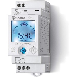 Finder serie 12 - Interruptor horario semanal 1 contacto 16a 230vac