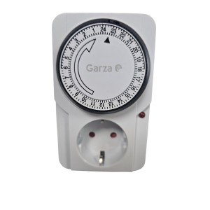 Garza 400600 Temporizador analógico, Blanco