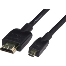 Amazon Basics - Cable Micro HDMI a HDMI, flexible, de 1.8 m