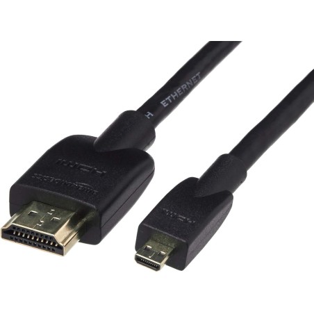 Amazon Basics - Cable Micro HDMI a HDMI, flexible, de 1.8 m