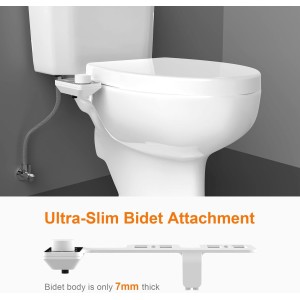 Ibergrif M41050 Bidet WC No Eléctrico Agua Fría Presión Ajustable