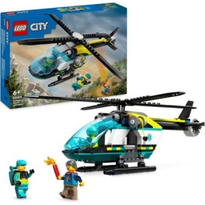 LEGO City Helicóptero de Rescate para Emergencias de Juguete