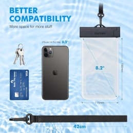 GRIFEMA GH01, [2 Unidades] Funda Impermeable Móvil