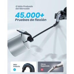 INIU Cable USB A USB C, [2m] QC 3,0 y 3,1A Cable USB C Carga Rapida