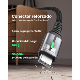 INIU Cable USB A USB C, [2m] QC 3,0 y 3,1A Cable USB C Carga Rapida