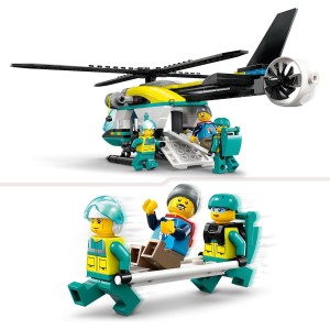 LEGO City Helicóptero de Rescate para Emergencias de Juguete