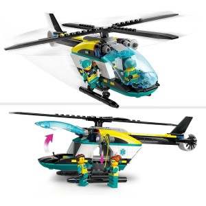 LEGO City Helicóptero de Rescate para Emergencias de Juguete