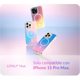 LONLI Hue (para iPhone iPhone 15 Pro MAX) Funda para teléfono Mate Iridiscente Fluorescente