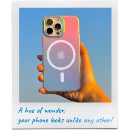 LONLI Hue (para iPhone iPhone 15 Pro MAX) Funda para teléfono Mate Iridiscente Fluorescente