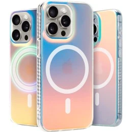 LONLI Hue (para iPhone iPhone 15 Pro MAX) Funda para teléfono Mate Iridiscente Fluorescente