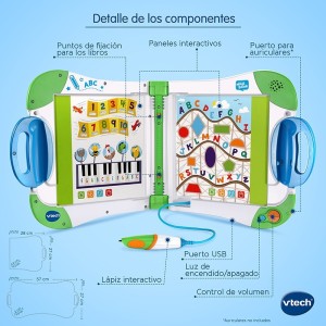 Libro digital de actividades Vtech MagiBook blanco