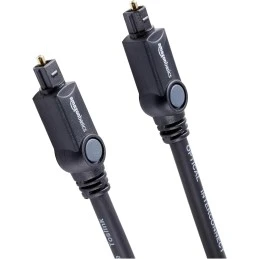 Amazon Basics - Cable óptico de Audio Digital Toslink (1 m)