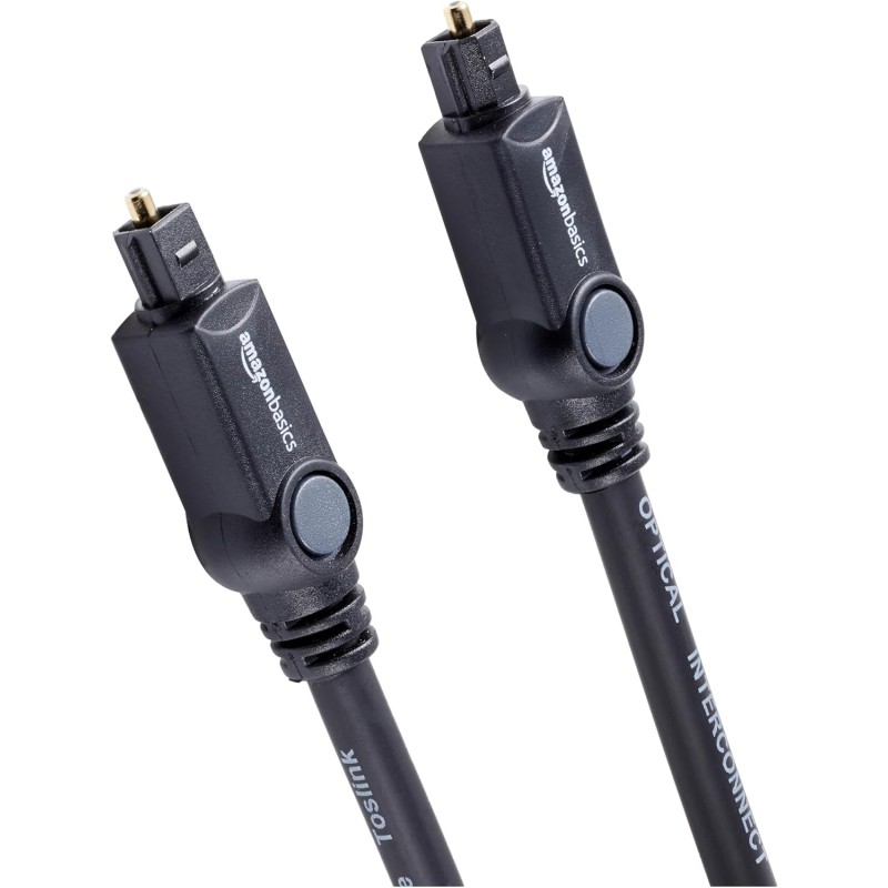 Amazon Basics - Cable óptico de Audio Digital Toslink (1 m)