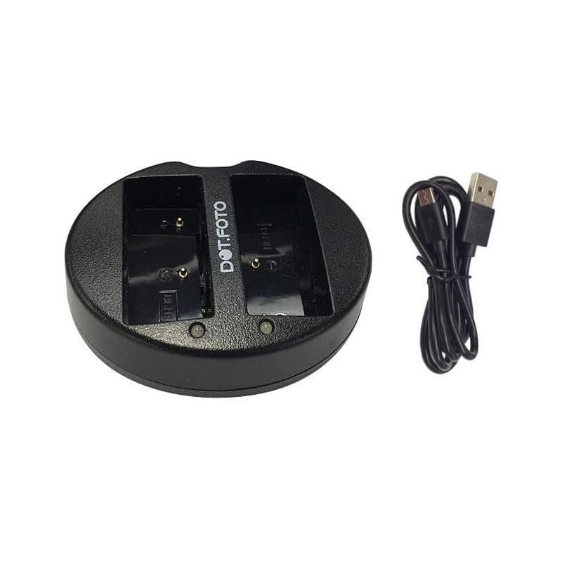 Dot.Foto BLH-1 USB Cargador Doble (BCH-1 Tipo)