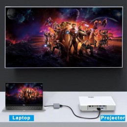 Adaptador USB C a HDMI VGA, 4K HDMI/1080P VGA USB-C 2 en 1 Adaptador USB C a HDMI VGA, 4K HDMI/1080P VGA USB-C 2 en 1
