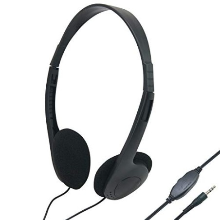 Auriculares de diadema (conector jack de 3,5 mm, volumen ajustable)
