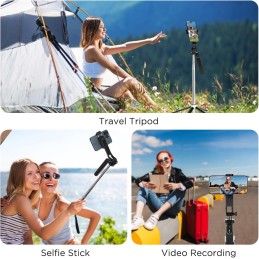 180cm Palo Selfie, Romon Selfie Stick Quad trípode, 360 ° 180cm Palo Selfie, Romon Selfie Stick Quad trípode, 360 °