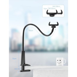 TRYONE Soporte Movil Teléfono - Soporte Flexible con Brazo de Cuello de Cisne
