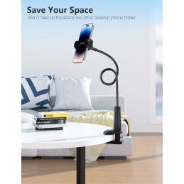 TRYONE Soporte Movil Teléfono - Soporte Flexible con Brazo de Cuello de Cisne