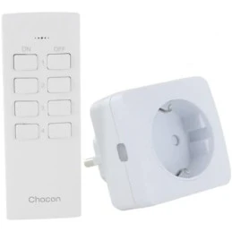 Kit 4 Mini enchufes On/Off + Mando a Distancia de 4 Canales 2300W