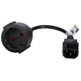 Cable Adaptador de Corriente para SAIS de Conector C14 Macho a Conector CEE7 Hembra