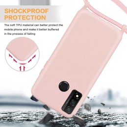 GoodcAcy Funda con Cuerda para Huawei P Smart 2019/2020 Rosa