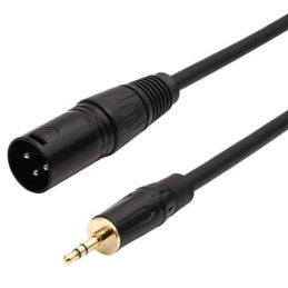 Cable audio XLR 3 pin macho...