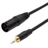 Cable audio XLR 3 pin macho a Jack 3.5 mm macho balanceado