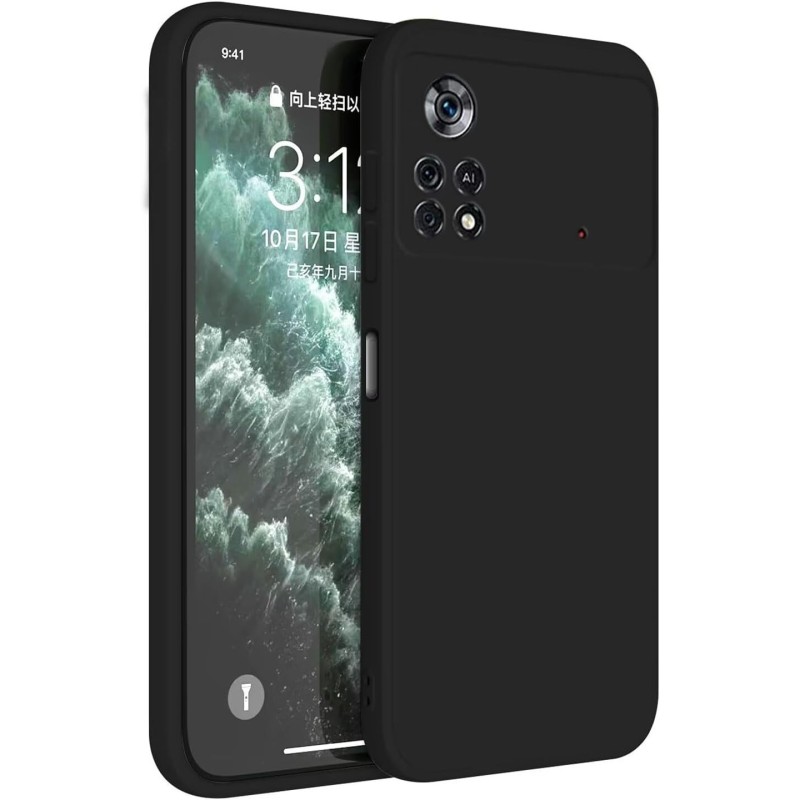 Funda para Poco X4 Pro 5G 6.67" Silicona .Negra Funda para Poco X4 Pro 5G 6.67" Silicona .Negra