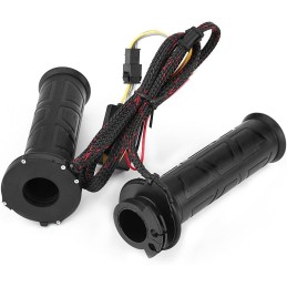 Puños calefactables de Motocicleta 12V  Aluminio 22mm